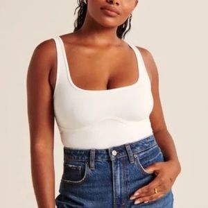 A&F Double-Layered Seamless Fabric Corset Tank